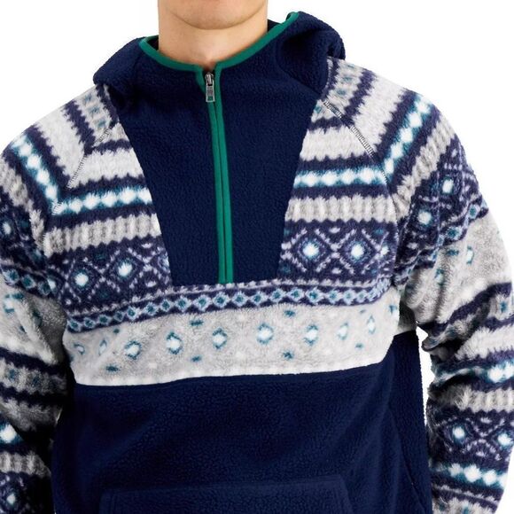 Club Room Men's Sherpa Anorak Sweater - Picture 3 of 5